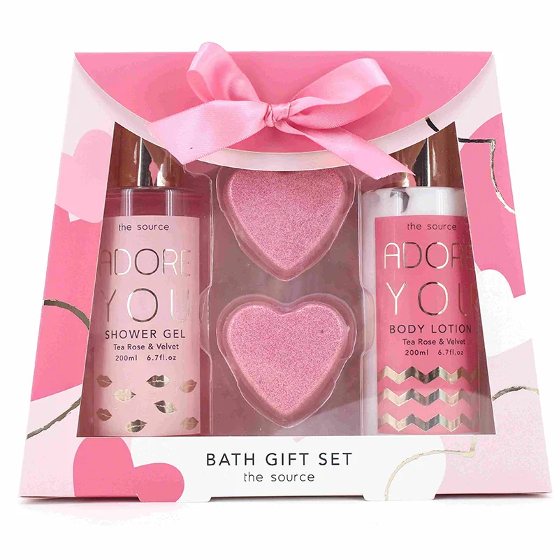 Set regalo da bagno di San Valentino